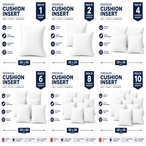 20x20 cushion inserts - cushion, pack