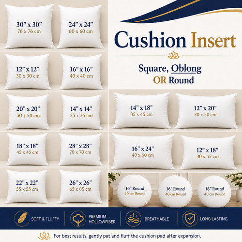 Cushion inserts hollowfiber - cushion,