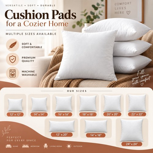 Hollowfibre cushion pads - cushion, inner